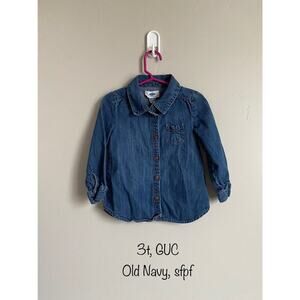 Old Navy 3t Girls Denim Shirt
